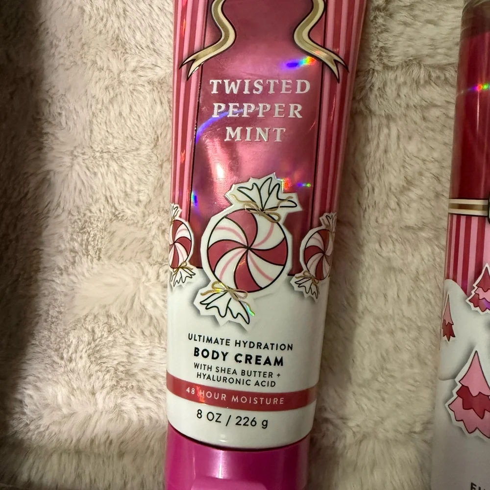 Bath & Body Works Twisted Pepper Mint Body Care Trio